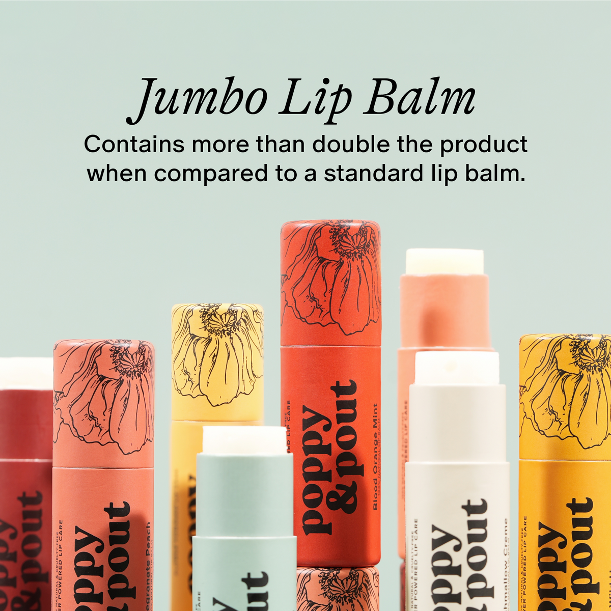 Poppy and Pout Pink Grapefruit lip balm - open cap detail