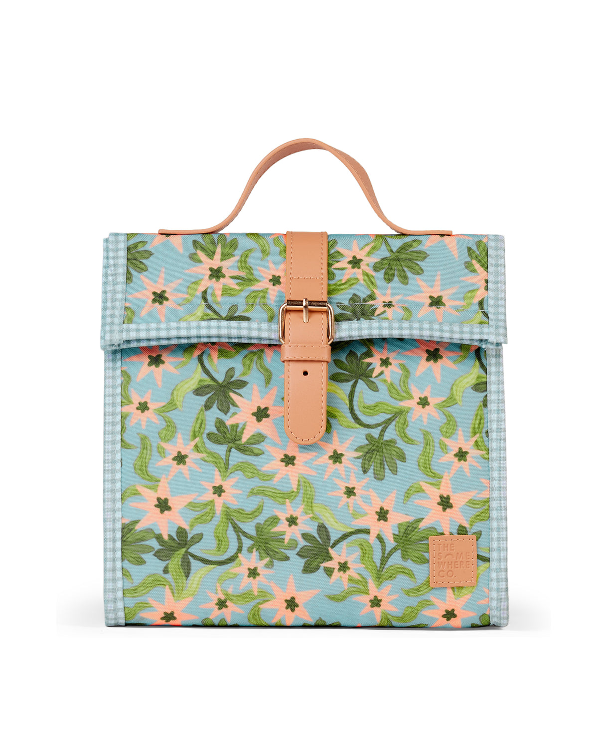 The Somewhere Co Seaflower Lunch Satchel - detail close-up