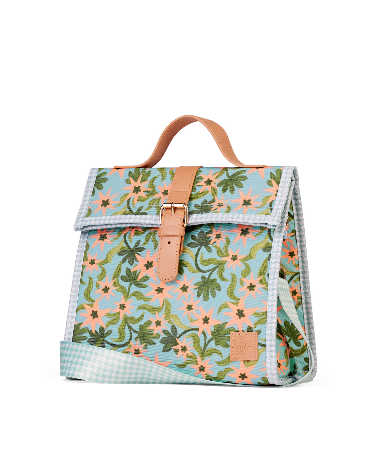 The Somewhere Co Seaflower Lunch Satchel - front view