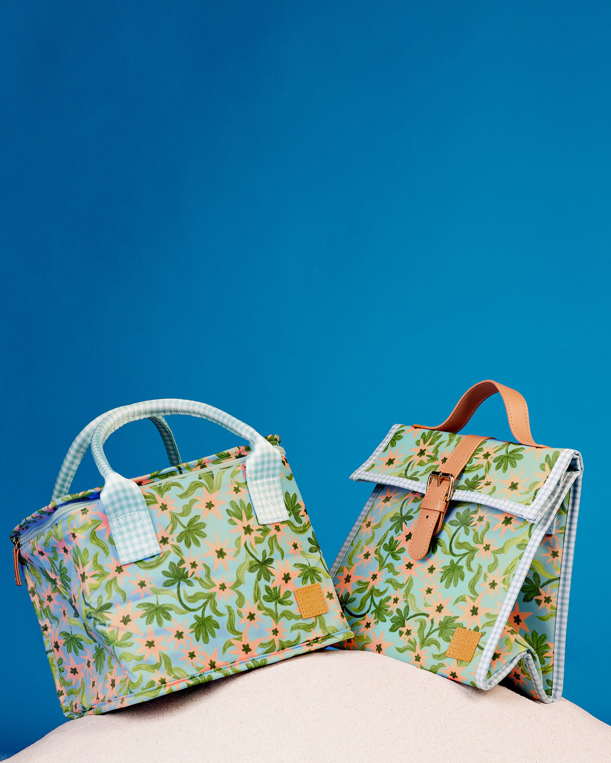The Somewhere Co Seaflower Lunch Satchel - product flatlay
