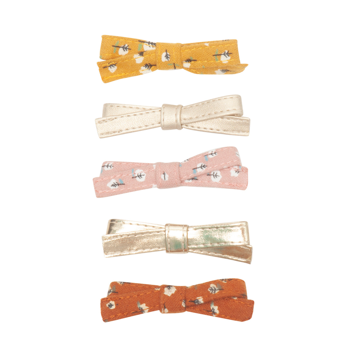 Mimi and Lula - Betty Bow Clip Pack — front view flat lay