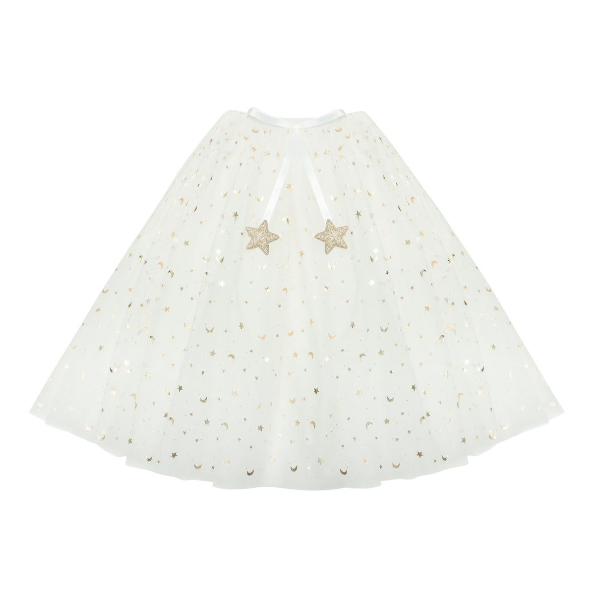 Mimi and Lula - Long Tutu -White — front view flat lay