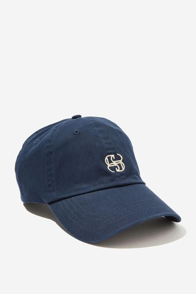 Ceres Life Monogram Cap Navy - product flatlay