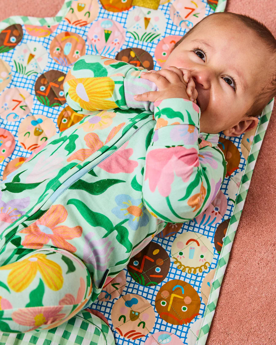 Kip and Co Cheer Up baby change mat - styled nursery shot