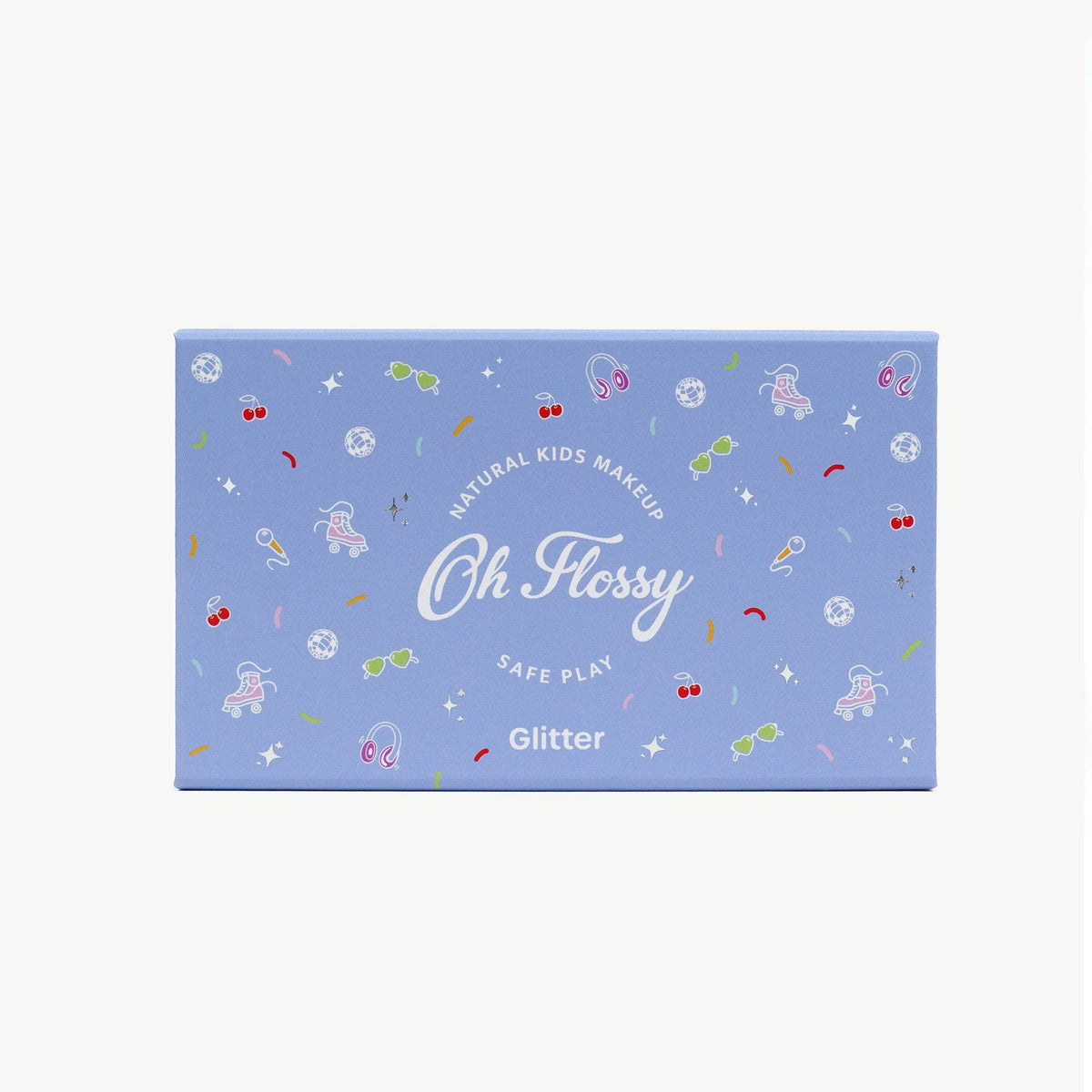 Oh Flossy Kids Disco Fever Glitter Set - set contents laid out