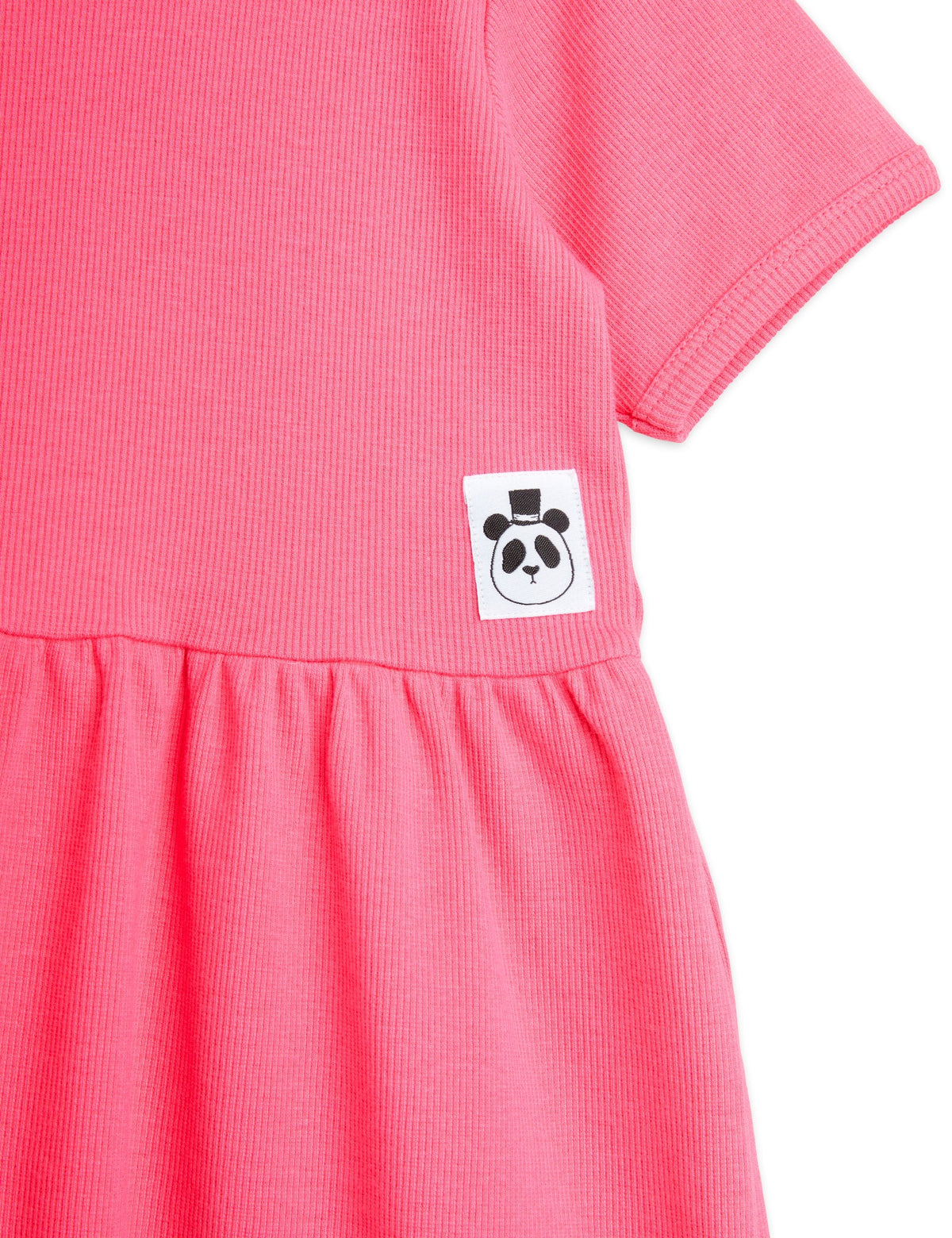 Mini Rodini BABY - Solid rib ss dress — product detail shot