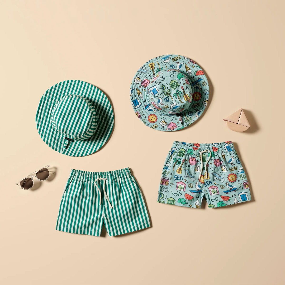 Wilson and Frenchy Sun Sea and Surf Sun Hat - lifestyle styled