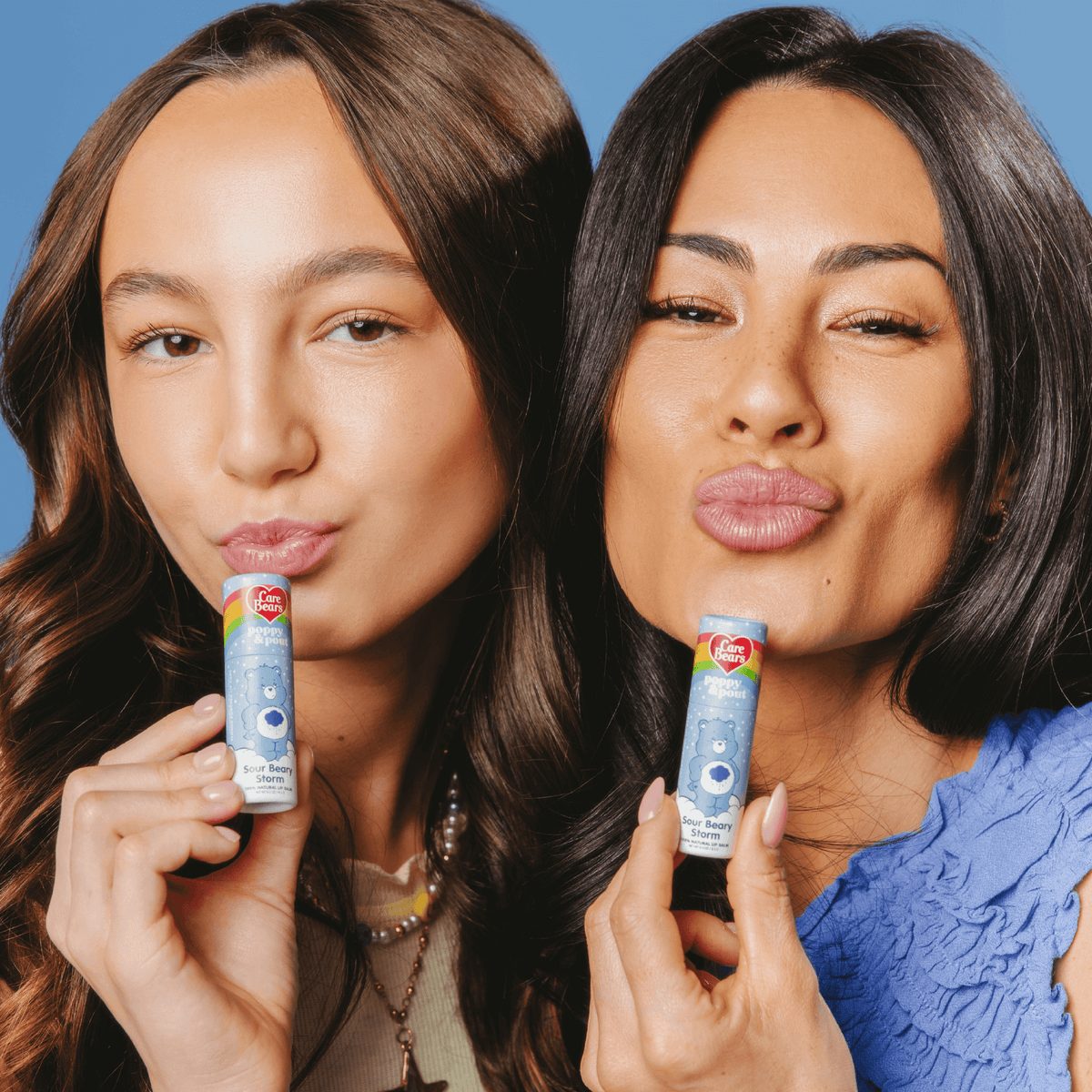Poppy and Pout Care Bears trio - lifestyle styled