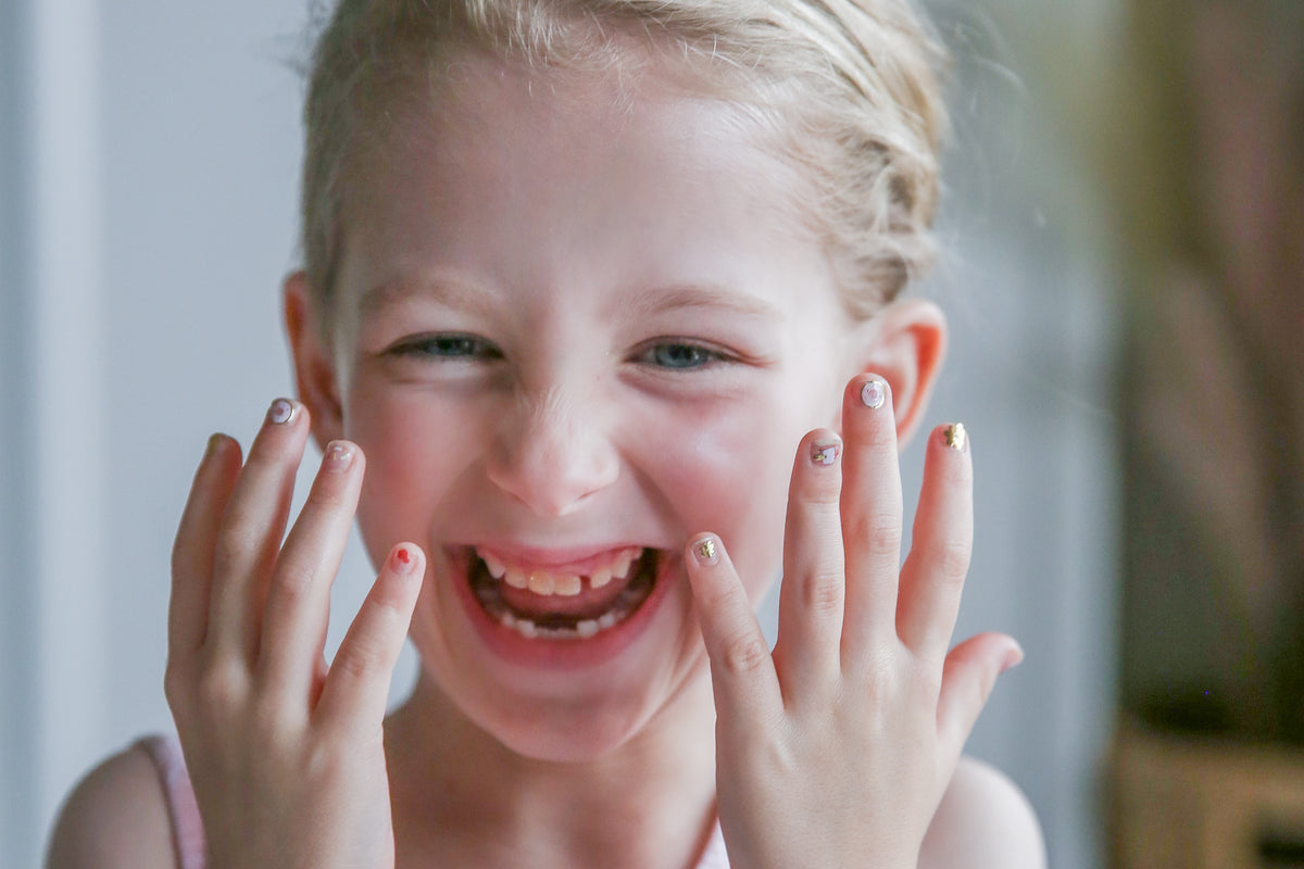 Oh Flossy Nail Stickers Flowers - lifestyle styled