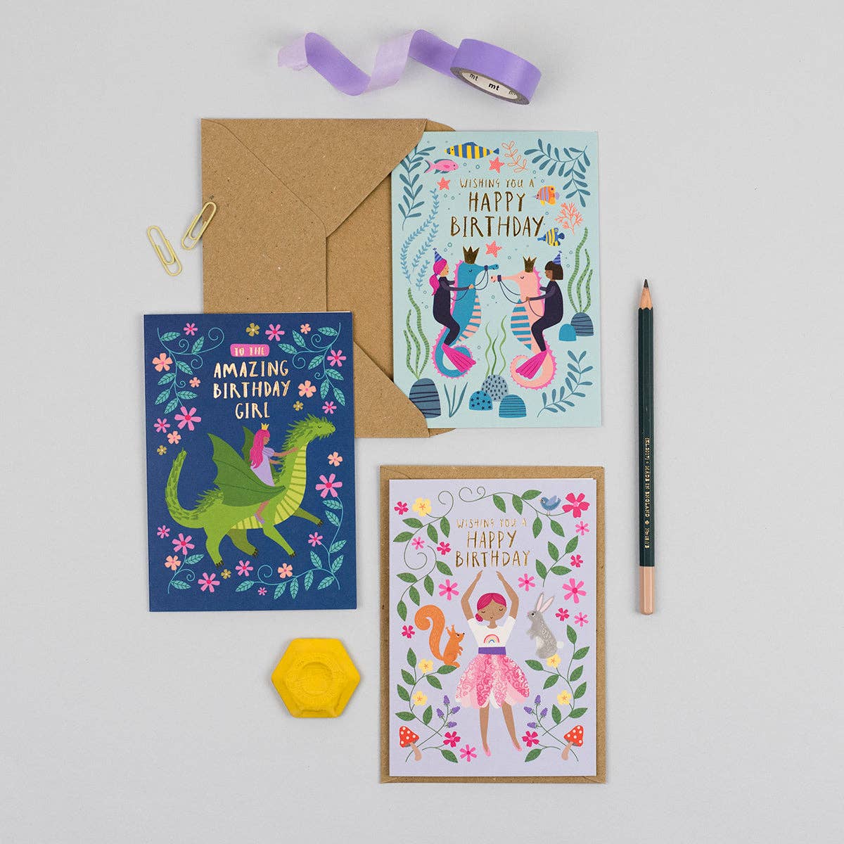 Mifkins | Under the Sea Kid's Birthday Card