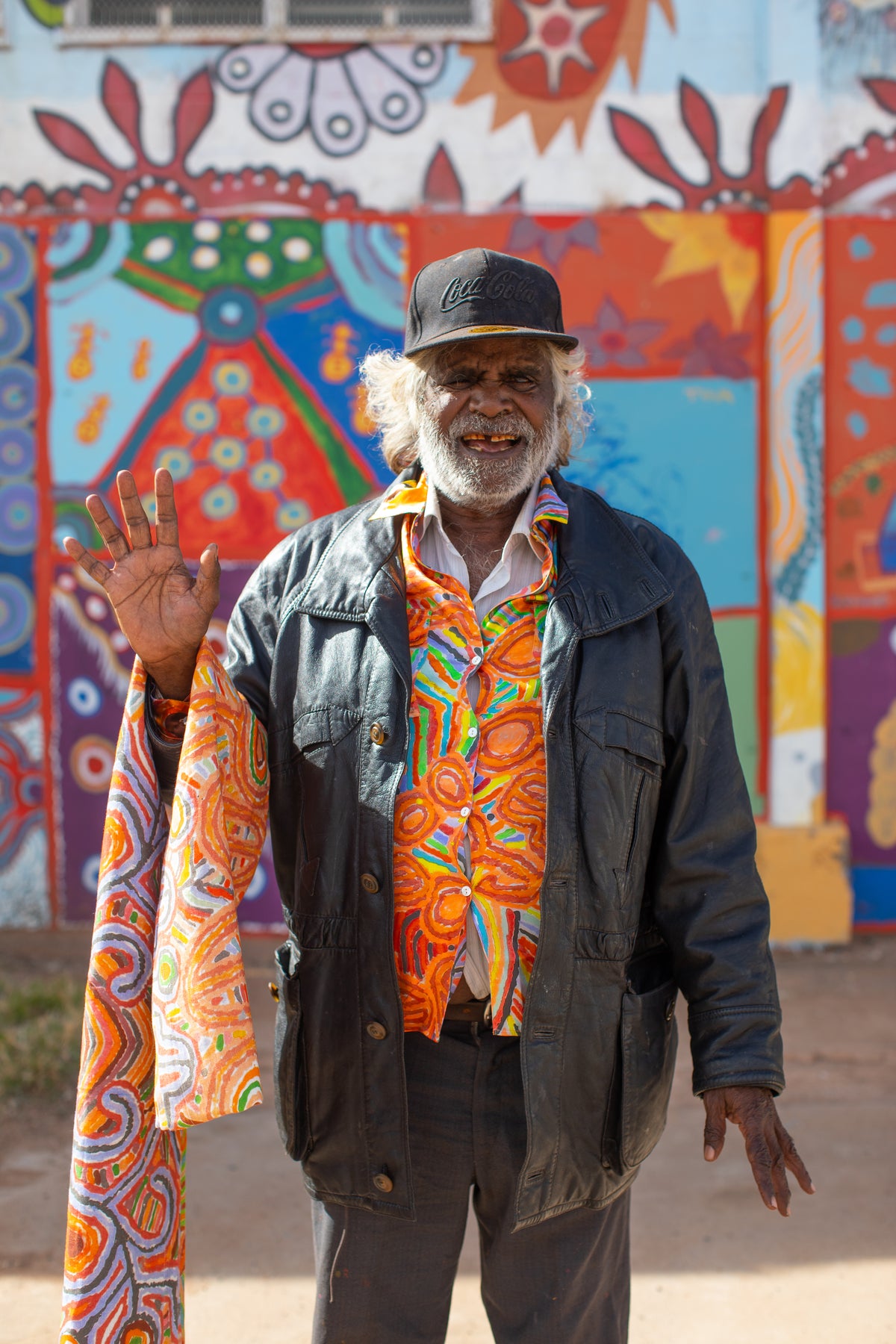 Kip and Co Ngayuku Ngura terry bucket hat - child wearing lifestyle