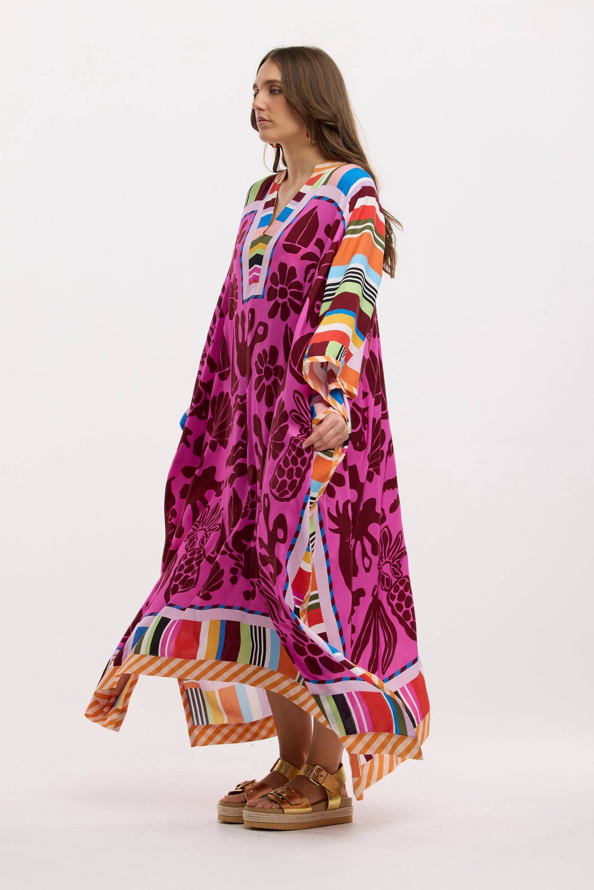 Obus - Jubilee Kaftan — worn on model