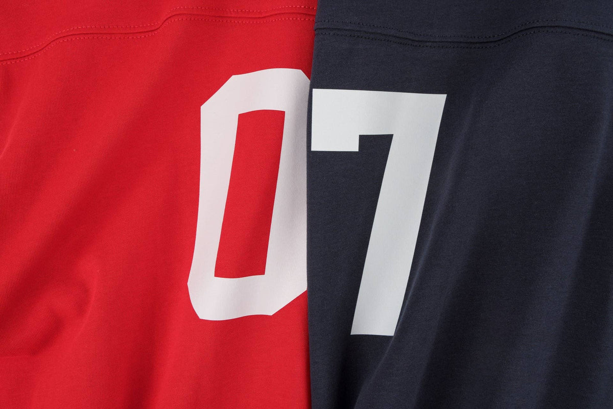 BBOBBIE - 07 Tee in Red — folded flat lay