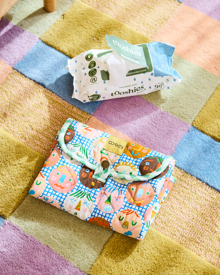 Kip and Co Cheer Up Baby Change Mat - product flatlay
