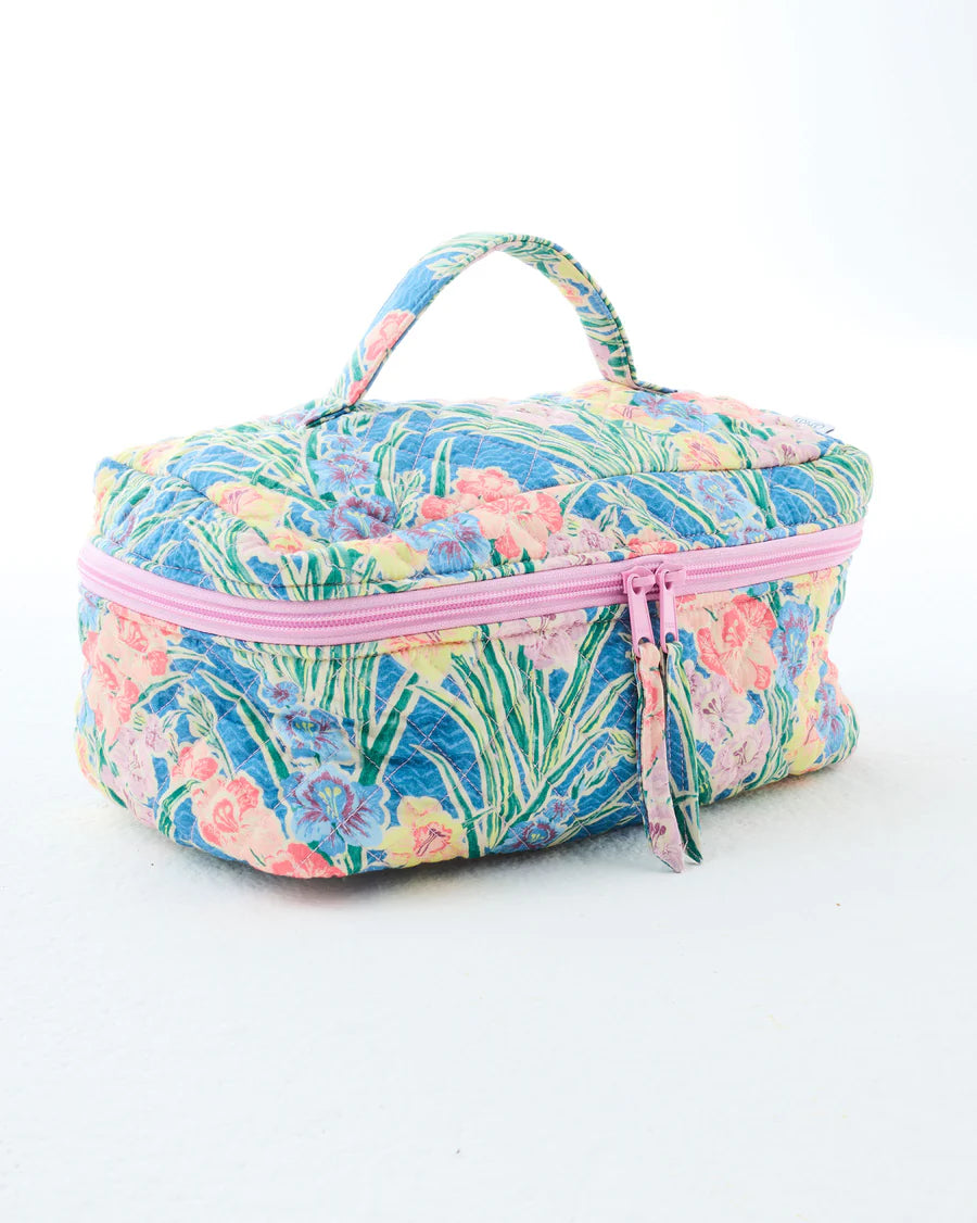 Kip and Co Anna Spiro Gladiolus toiletry case - lifestyle styled