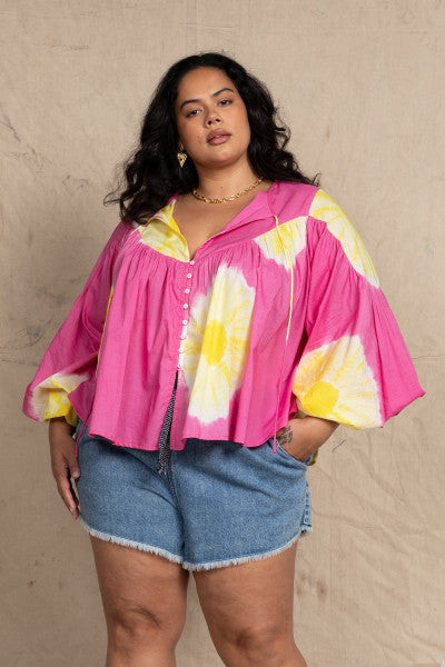 Bohemian Traders - Sphere smock blouse — product detail shot