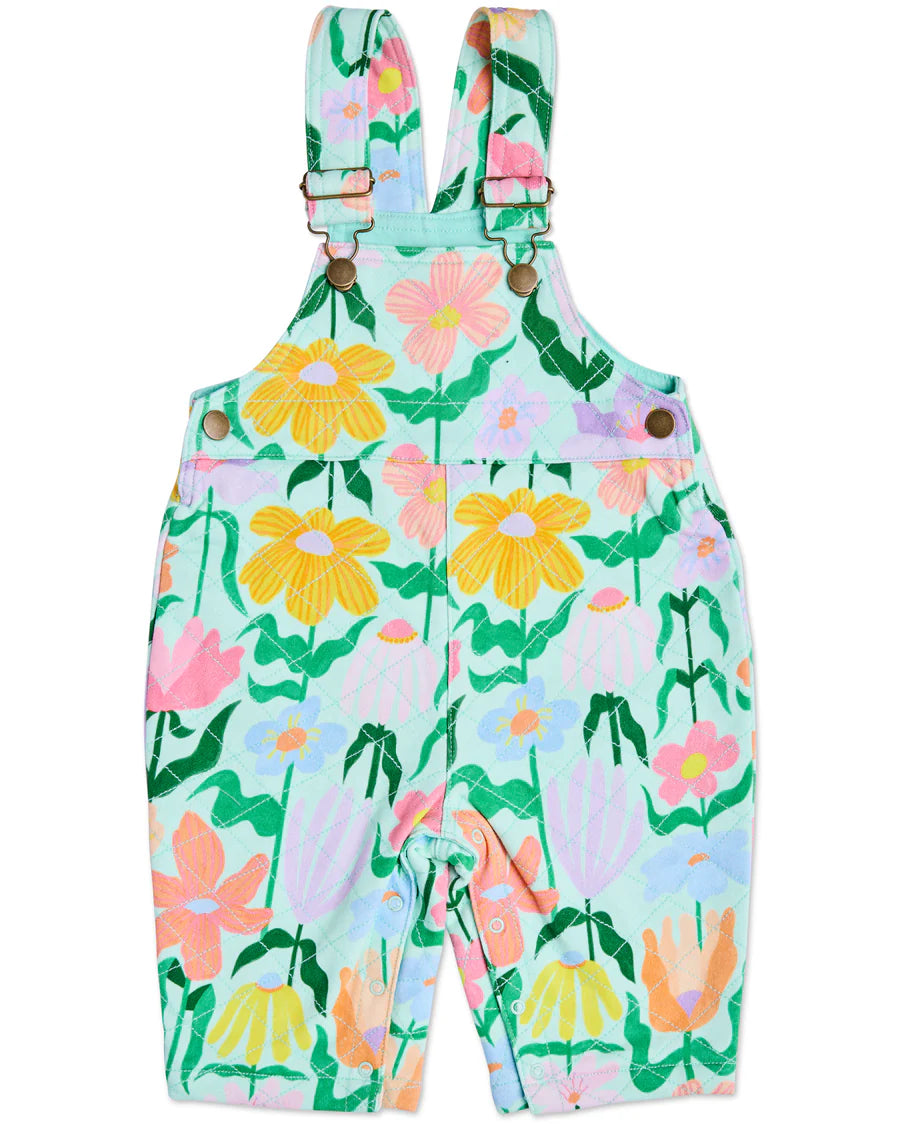 Kip and Co Popping Flowers overalls - strap detail