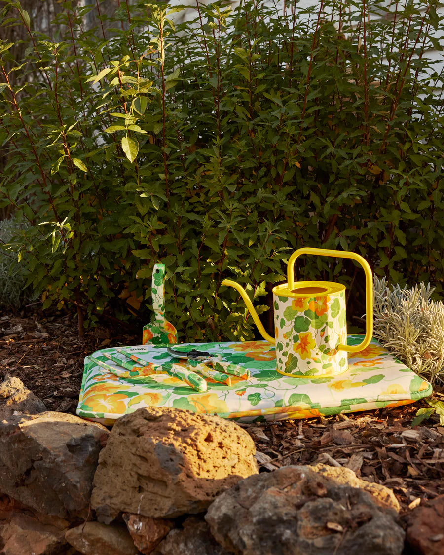 Kip and Co Nasturtium garden kneeling mat - nasturtium print detail