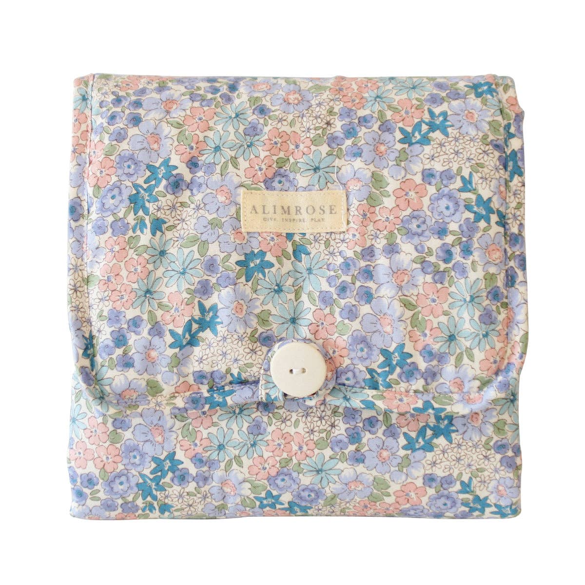 Alimrose - Little Traveller Change Mat Liberty Blue — front view flat lay
