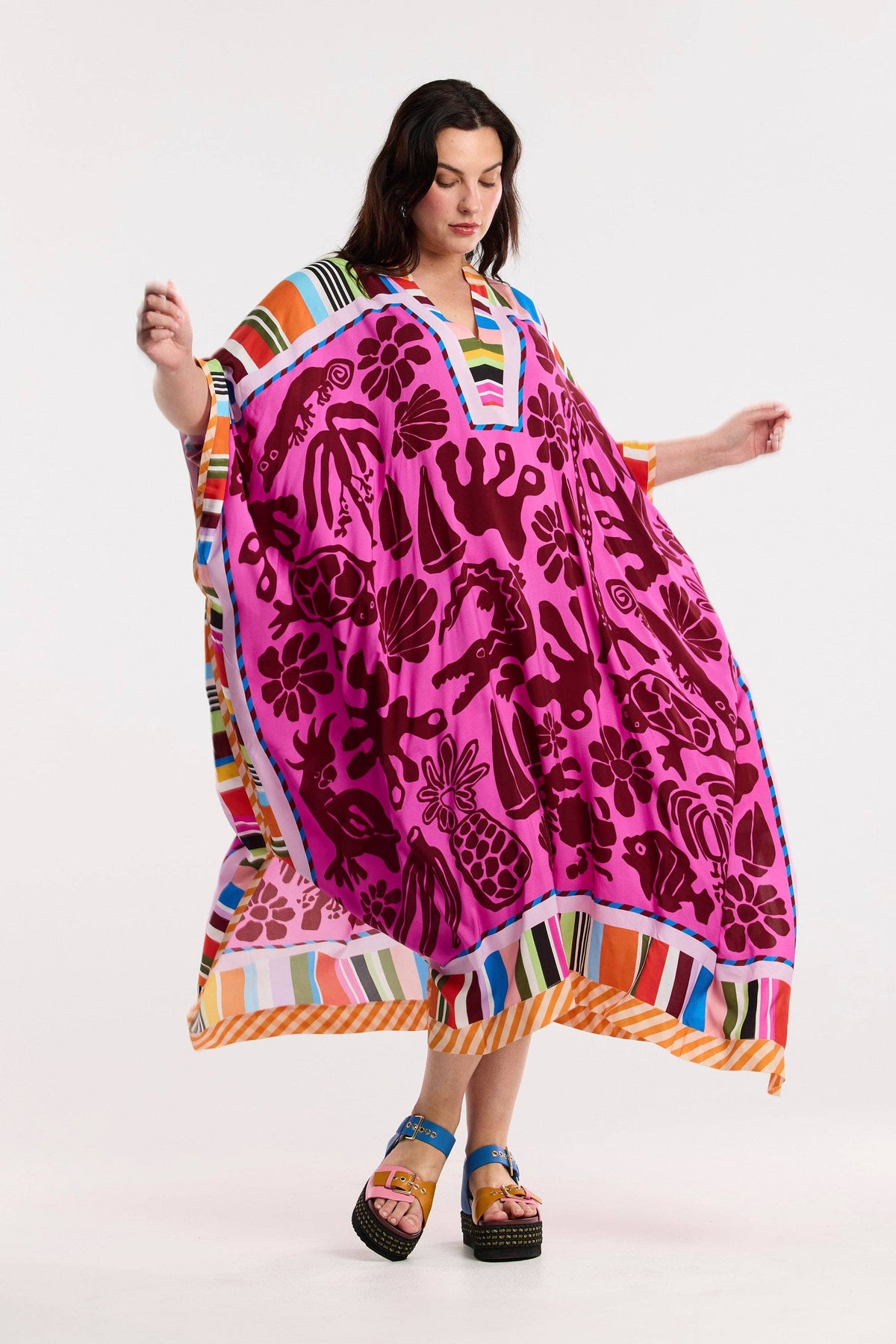 Obus - Jubilee Kaftan — back view flat lay