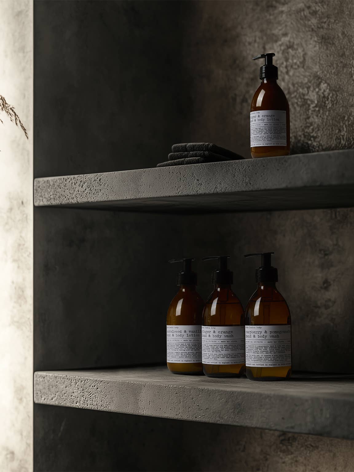 Helm London - Raspberry & Pomegranate Hand & Body Lotion — styled lifestyle shot