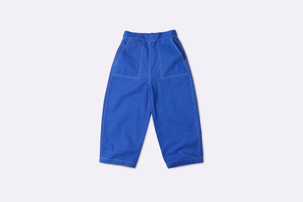 BBOBBIE - Harry Pant in Blue — front view flat lay