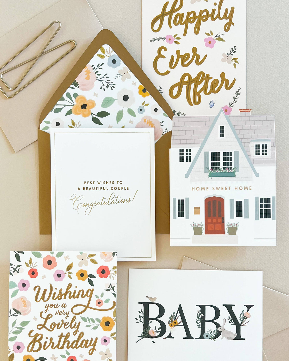 Ginger P - Happily Ever After Wedding Greeting Card — product detail shot