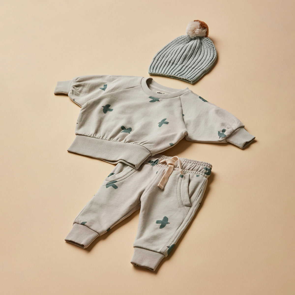 Wilson and Frenchy Little Sparrow Organic Terry Sweat Pant - product flatlay