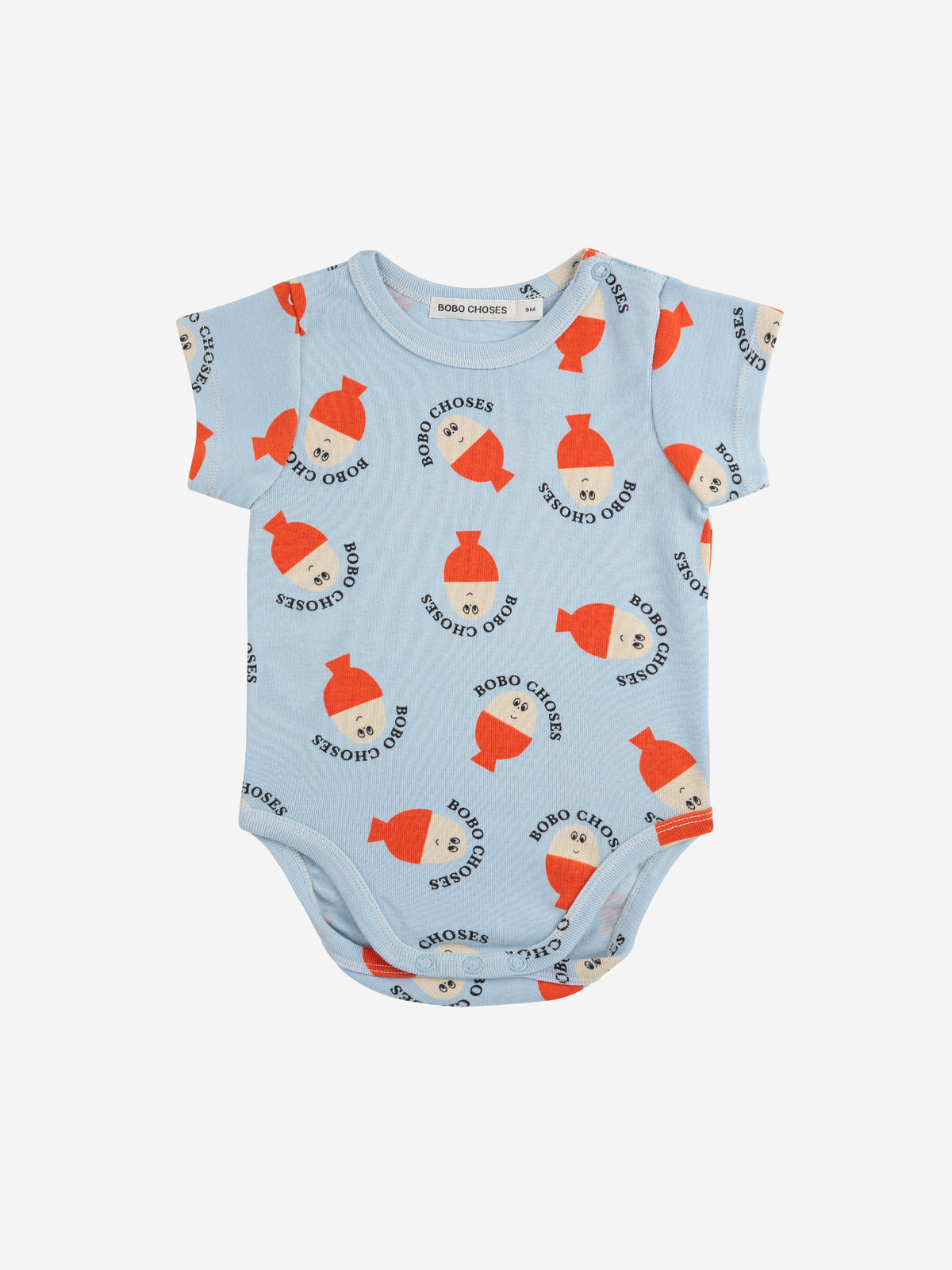 Bobo Choses BABY - Morning Egg all over body SS25 — front view flat lay