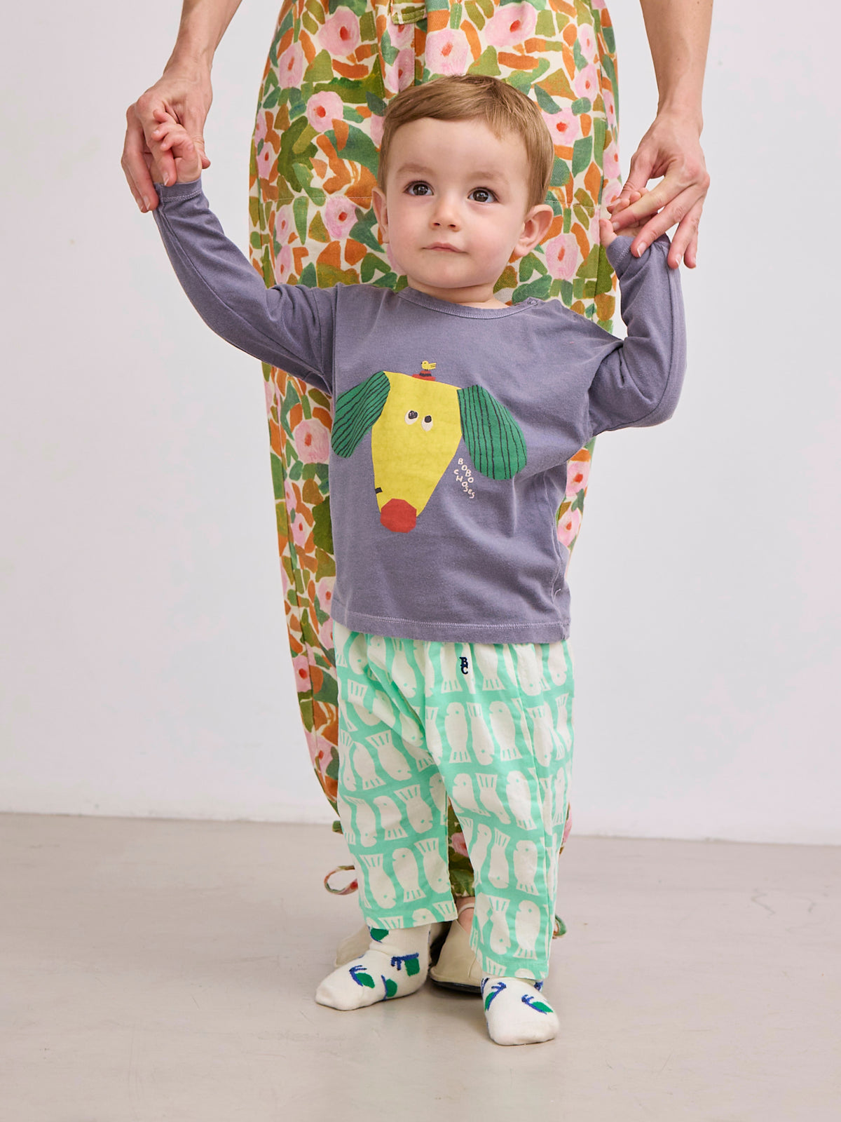 Bobo Choses BABY - Happy Dog T-shirt SS25 — product detail shot