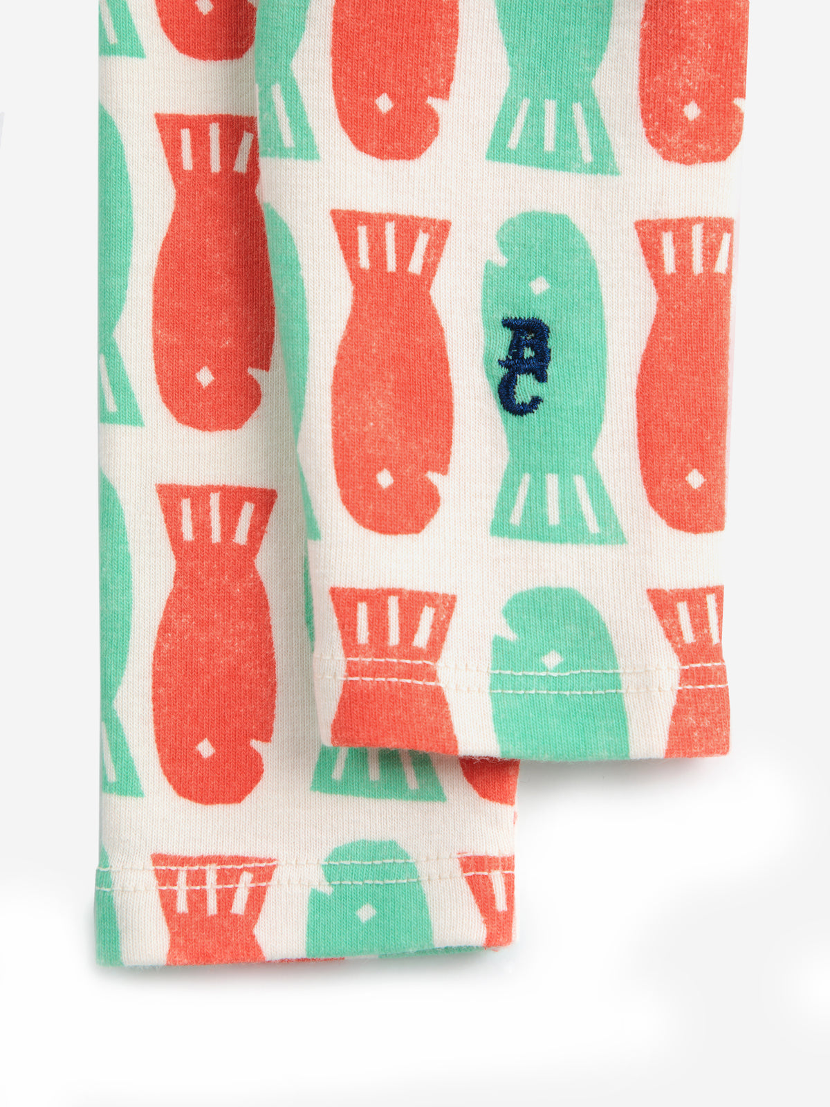 Bobo Choses BABY - Lucky Fish all over leggings SS25 — styled lifestyle shot