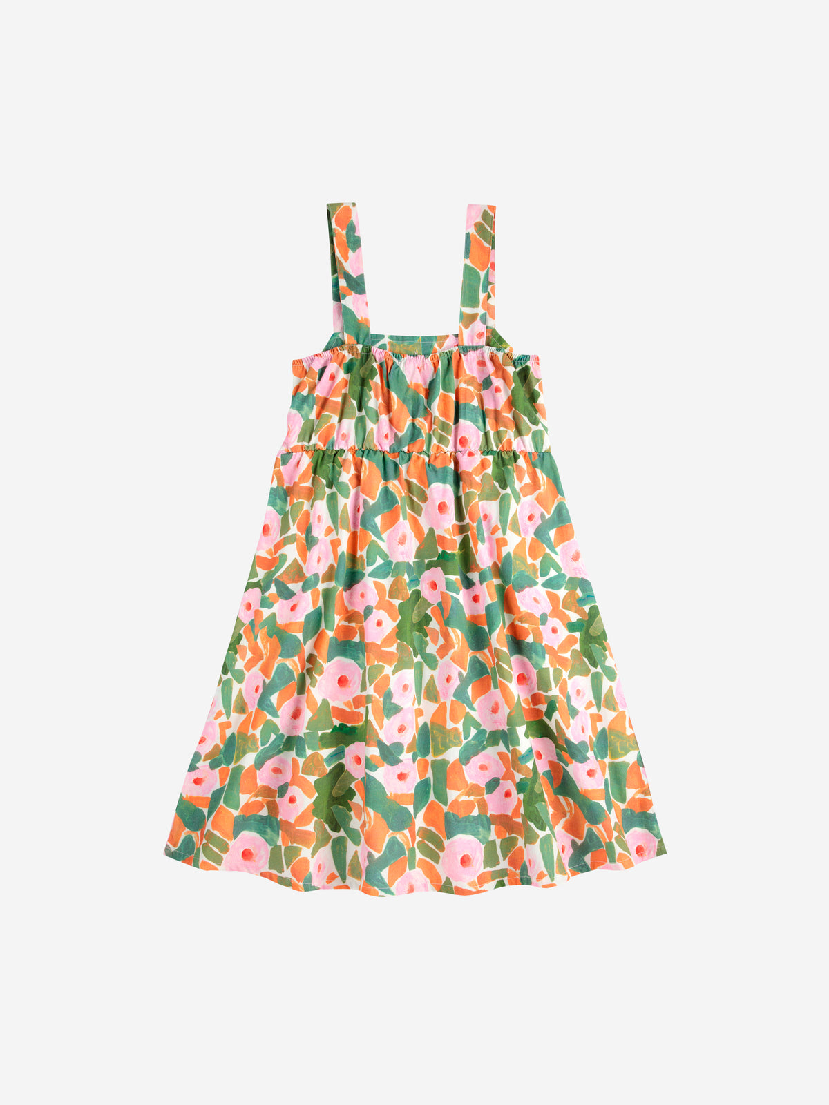 Bobo Choses - Floral strap dress SS25 — folded flat lay