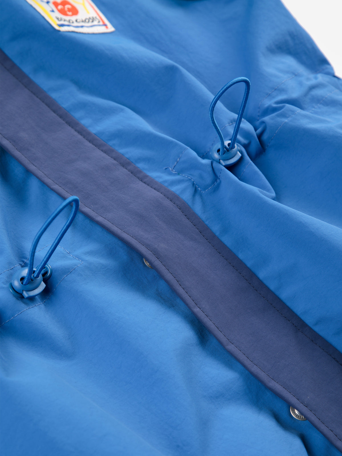Bobo Choses - Wavy Colour Block raincoat SS25 — worn on model