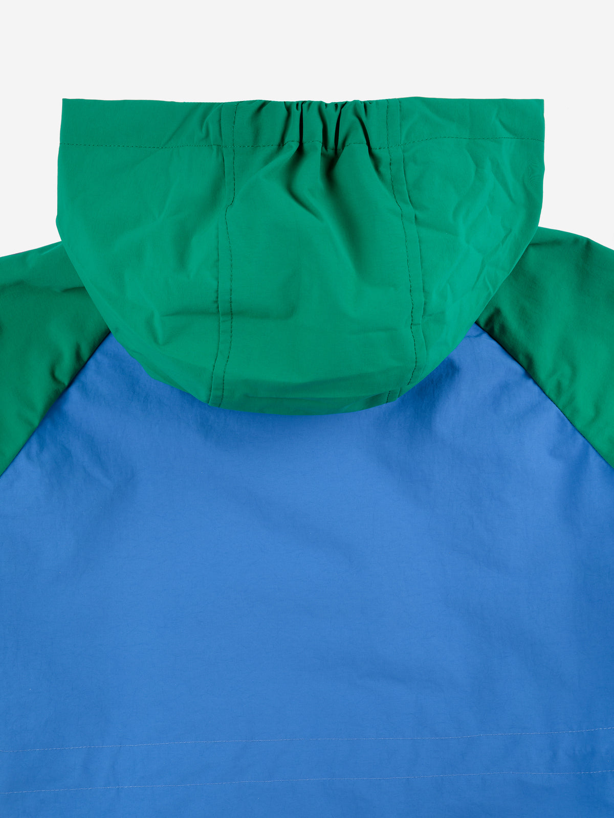 Bobo Choses - Wavy Colour Block raincoat SS25 — folded flat lay
