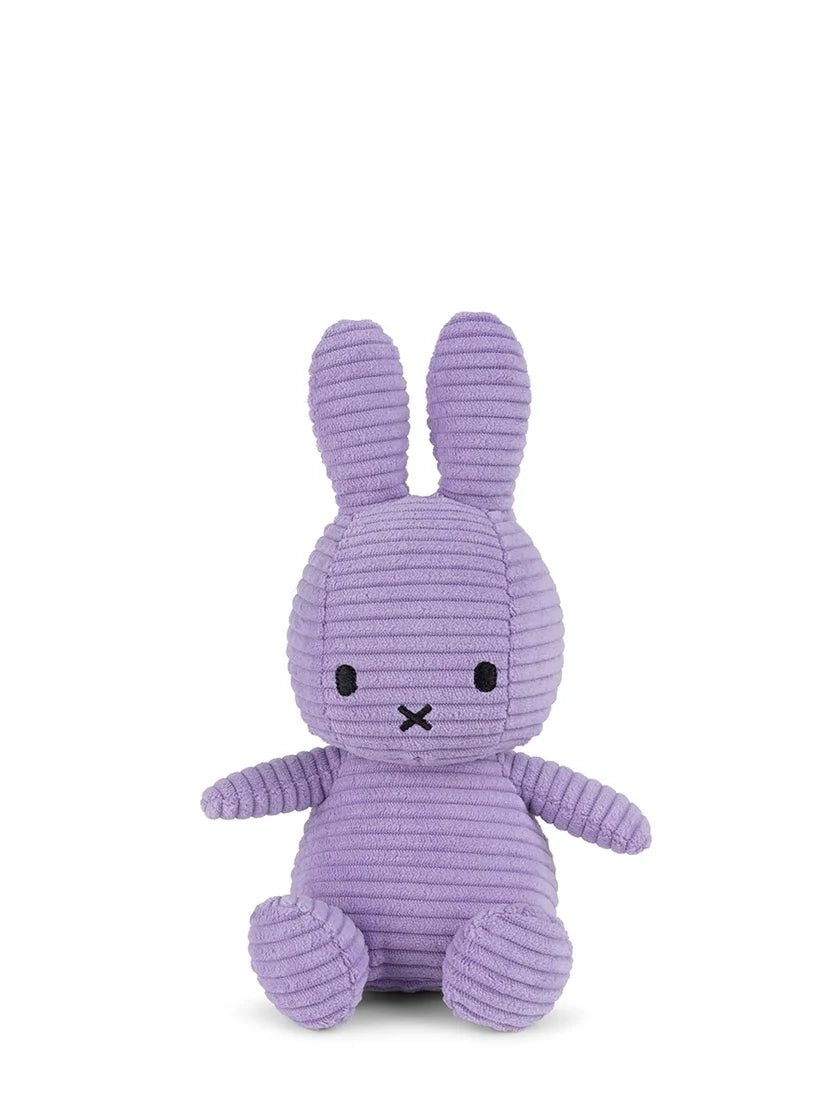 Miffy ECO Corduroy Lilac 23cm soft toy - product flatlay