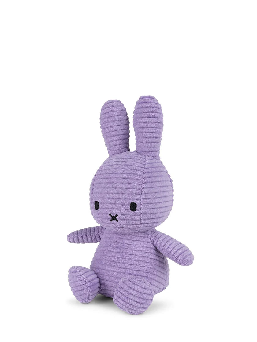 Miffy ECO Corduroy Lilac 23cm - corduroy texture detail