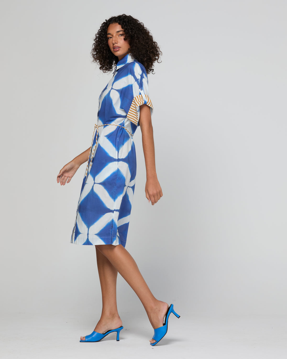 Boom Shankar | Maui Shirt Dress - Block Print