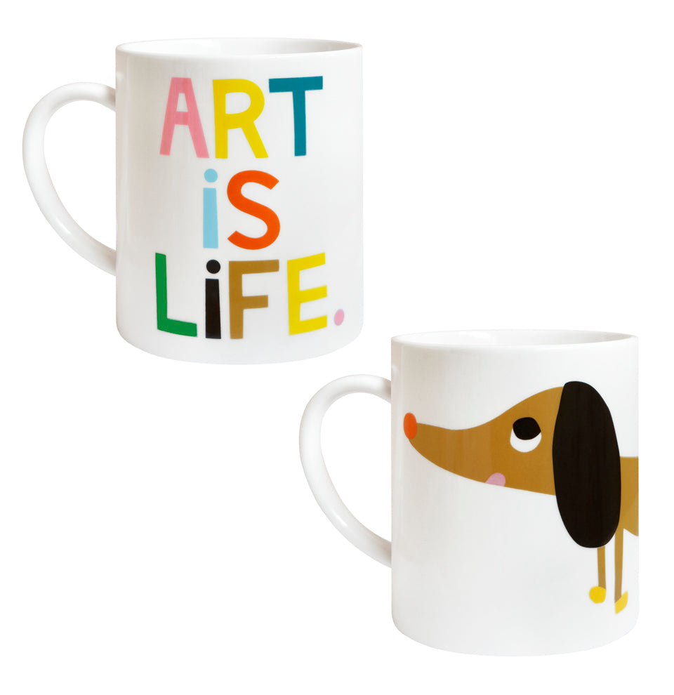New Castle & Things - Art is Life Mug Set — product detail shot