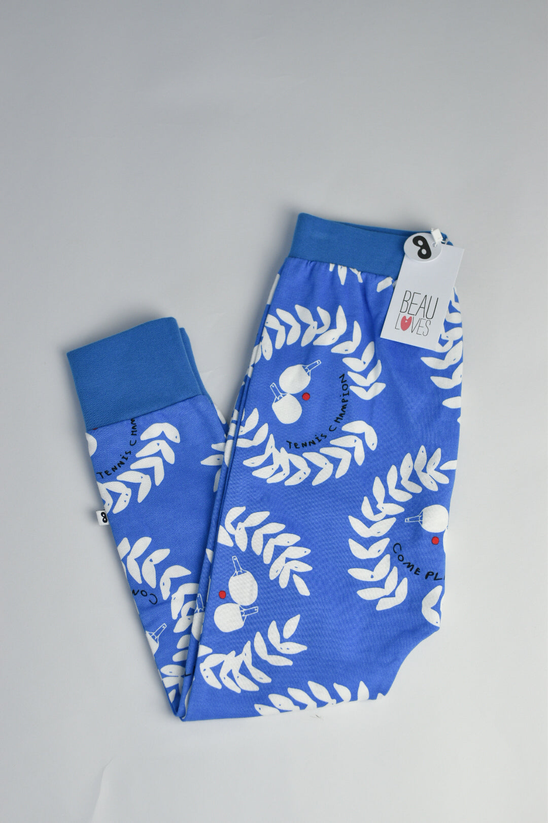 RE LOVED Beau Loves track pants size 4-5 — product detail shot