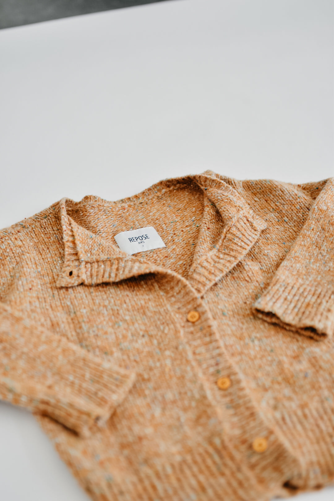 RE LOVED Repose Ams Lambswool cardigan Size 3 — front view flat lay
