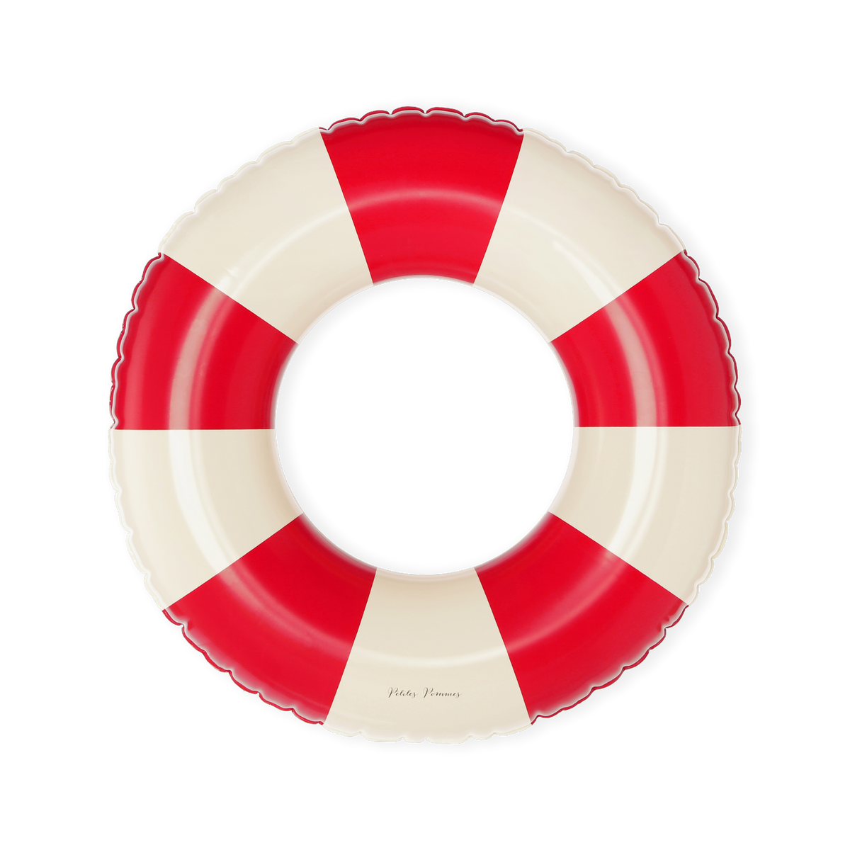 Petites Pommes - Sally Swim Ring - Signal Red 90cm (6+ years) — front view flat lay