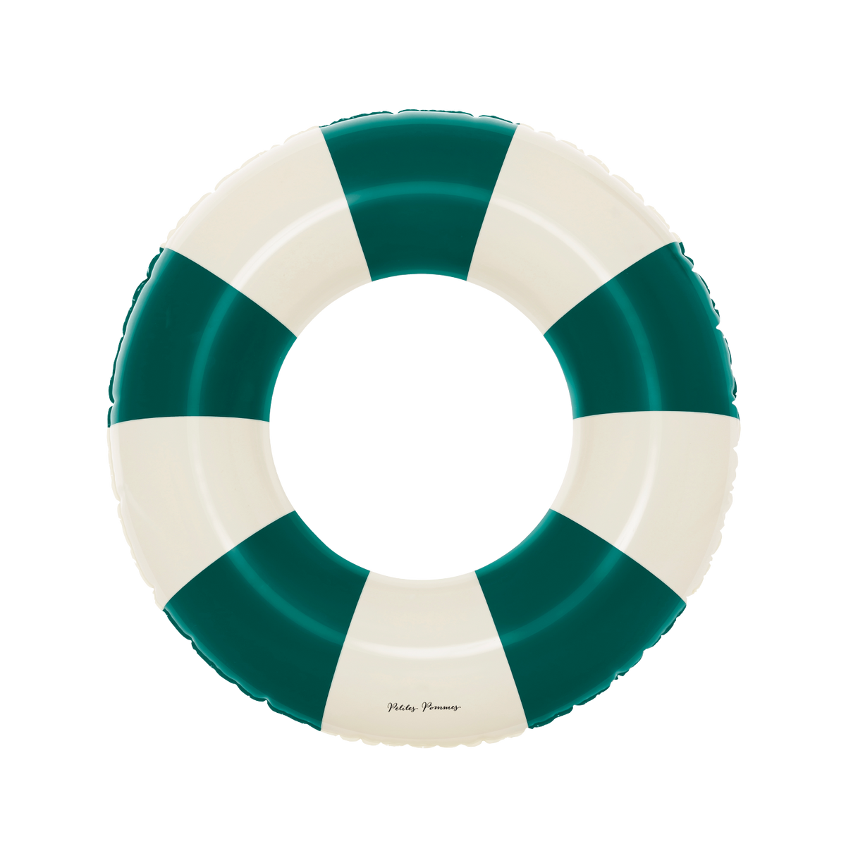 Petites Pommes - Anna Swim Ring - Oxford Green 60cm (3+ years) — front view flat lay
