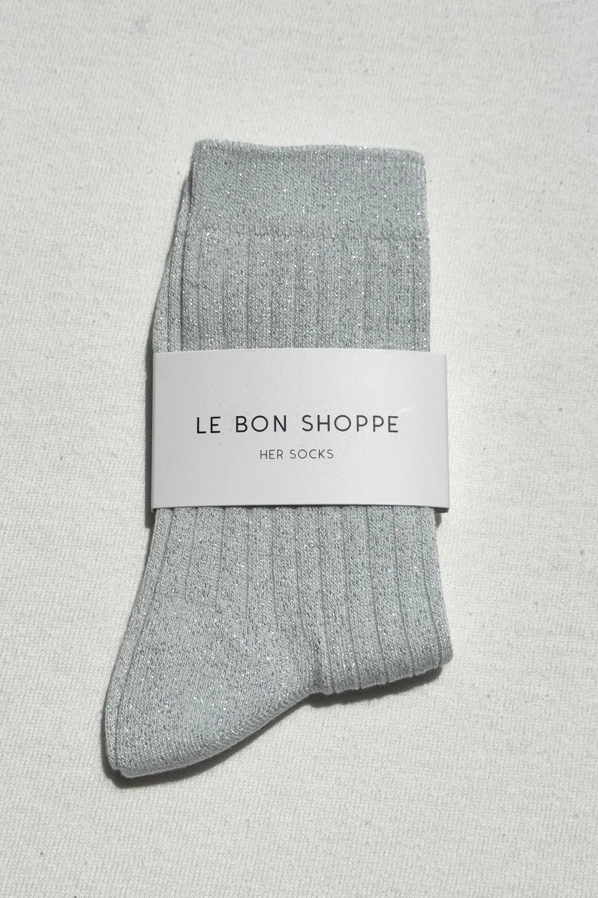 Le Bon Shoppe Her Socks Snow White Sparkle - lifestyle styled