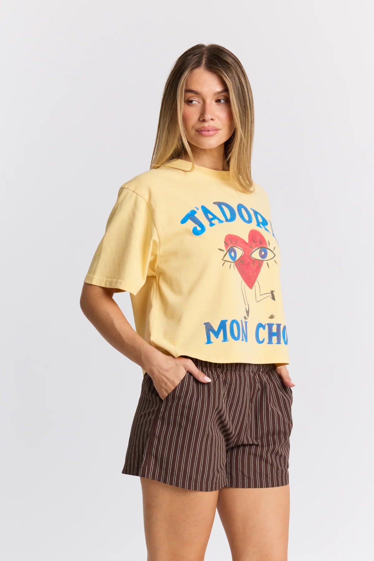 Maku | J'adore Mon Chou Boxy Crop Tee