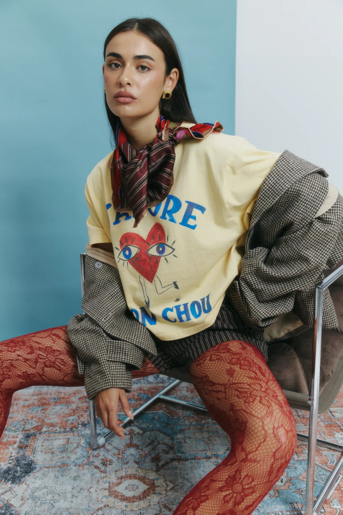 Maku | J'adore Mon Chou Boxy Crop Tee