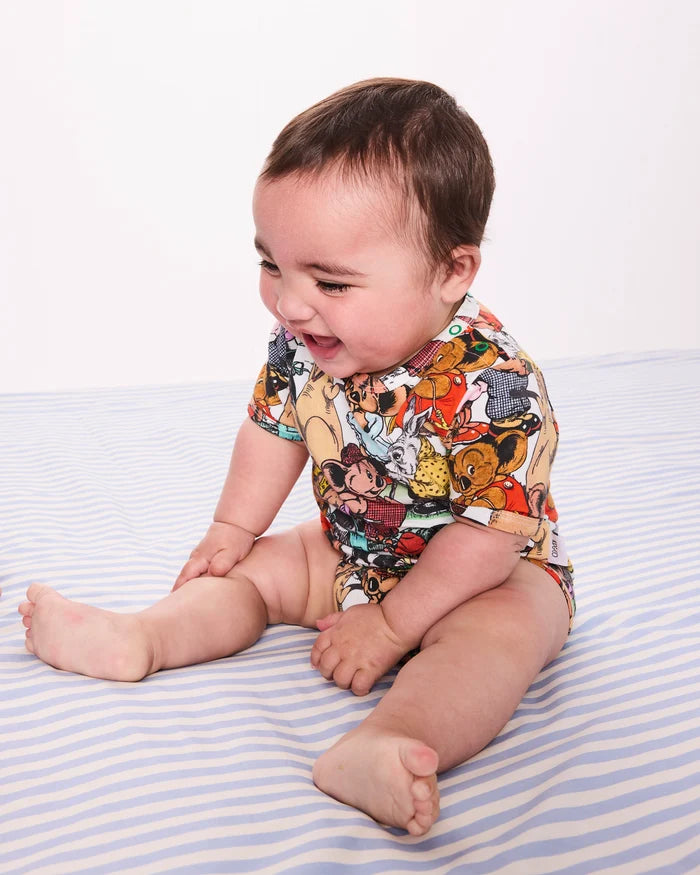 Kip & Co x Blinky Bill BABY | Blinky And Friends Organic Short Sleeve Romper