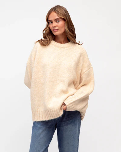 Label of Love Lena Jumper peachy silver - product flatlay