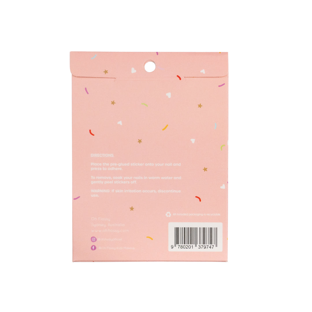 Oh Flossy Nail Stickers Flowers - sticker sheet detail
