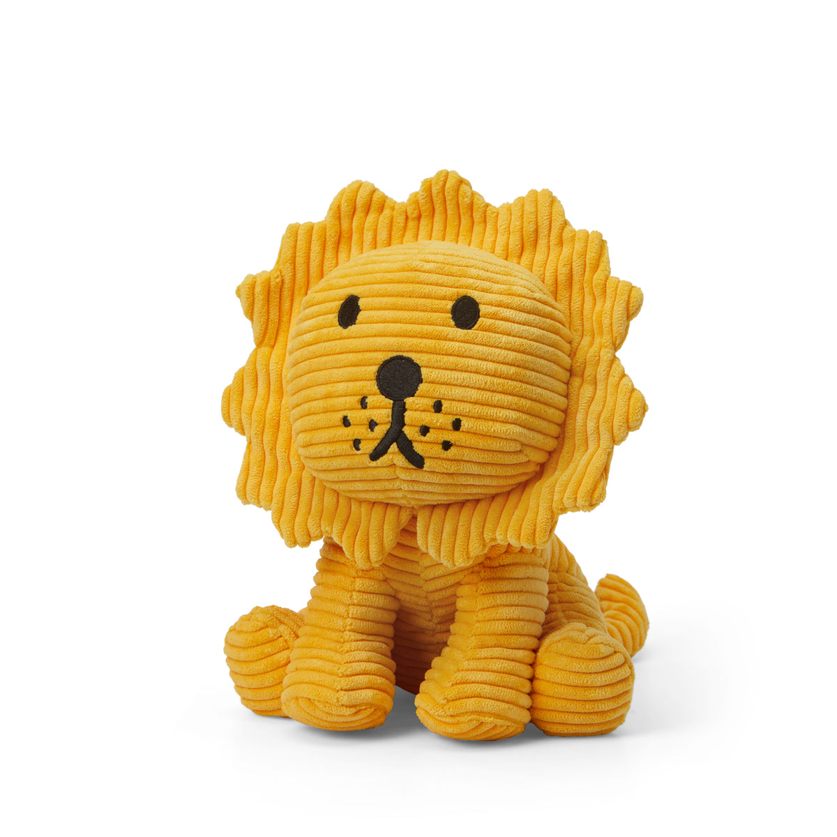 Miffy Lion Corduroy Yellow - corduroy fabric detail