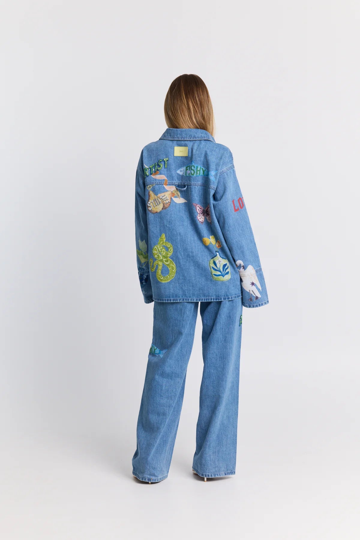 Maku | Tattoo Denim Shacket